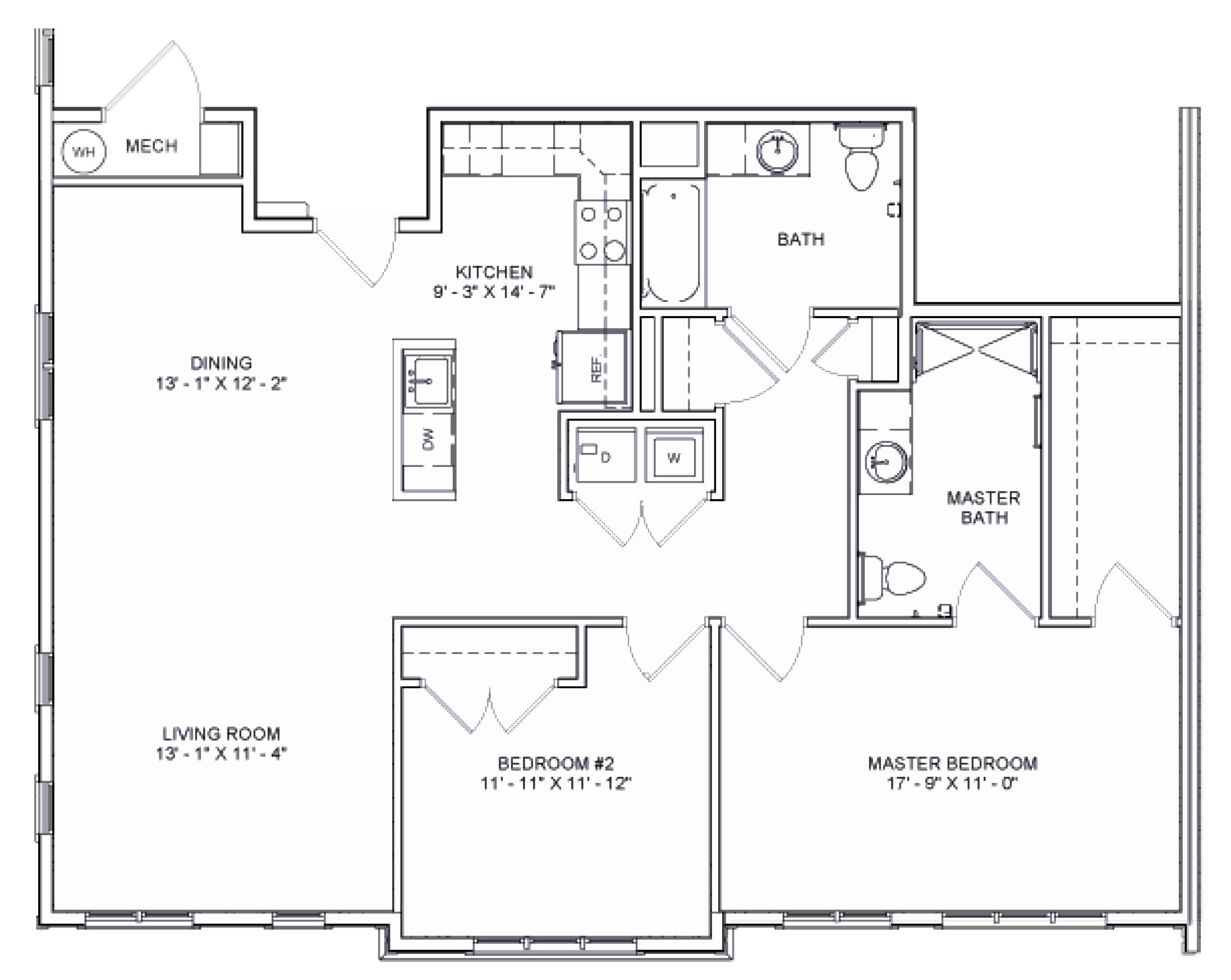 Heritage Run - Senior Living - Cedarcroft Floorplan Image