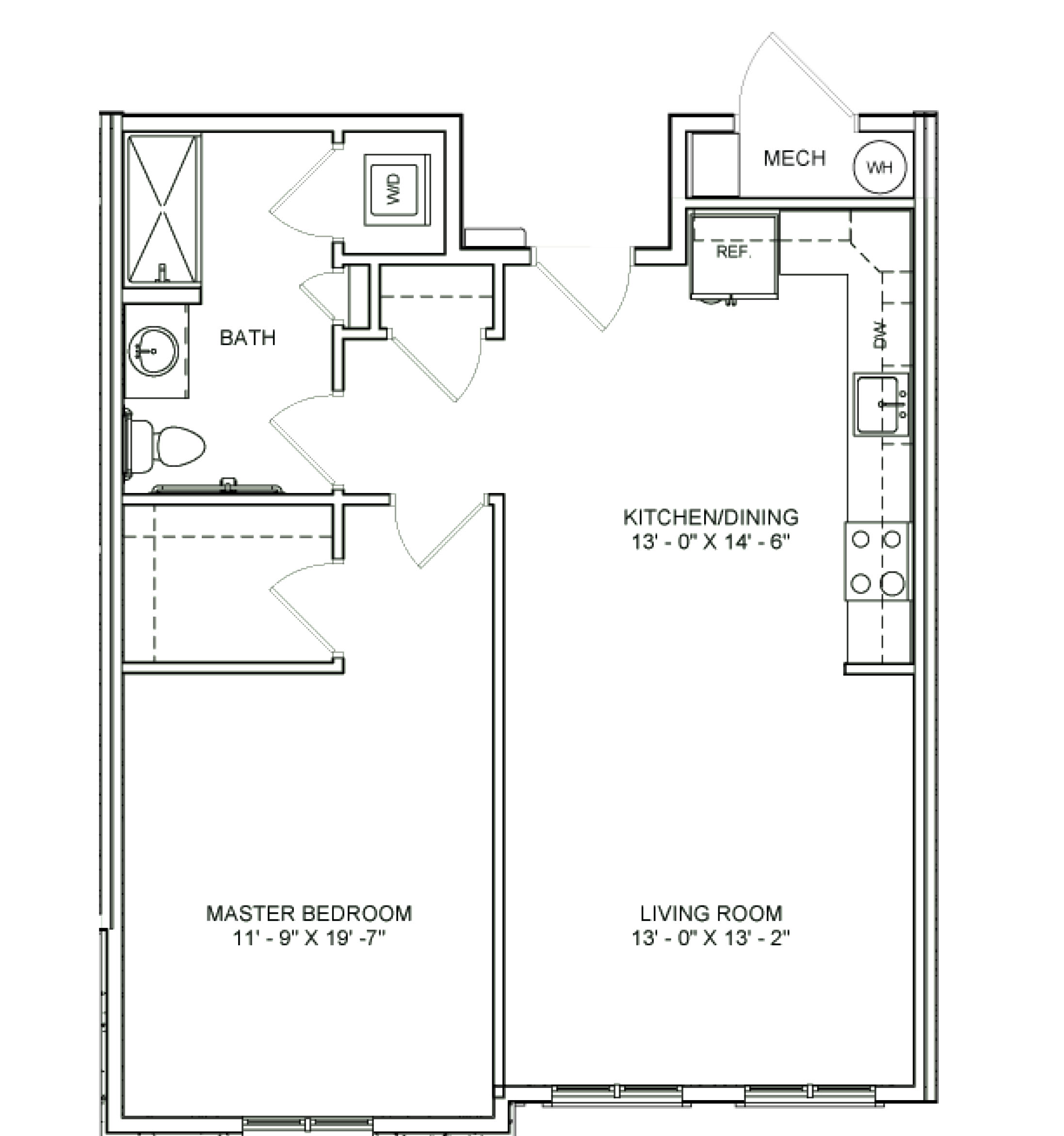 Heritage Run - Senior Living - Hampden Floorplan Image