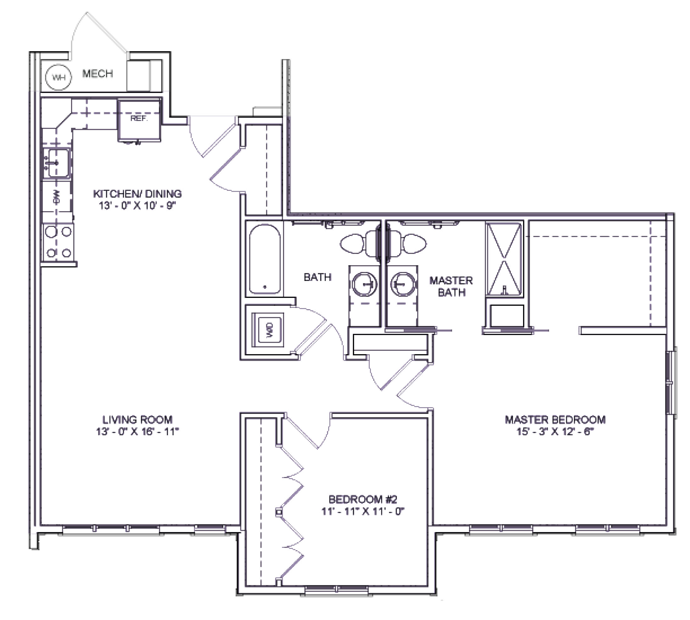 Heritage Run - Senior Living - Mayfield Floorplan Image