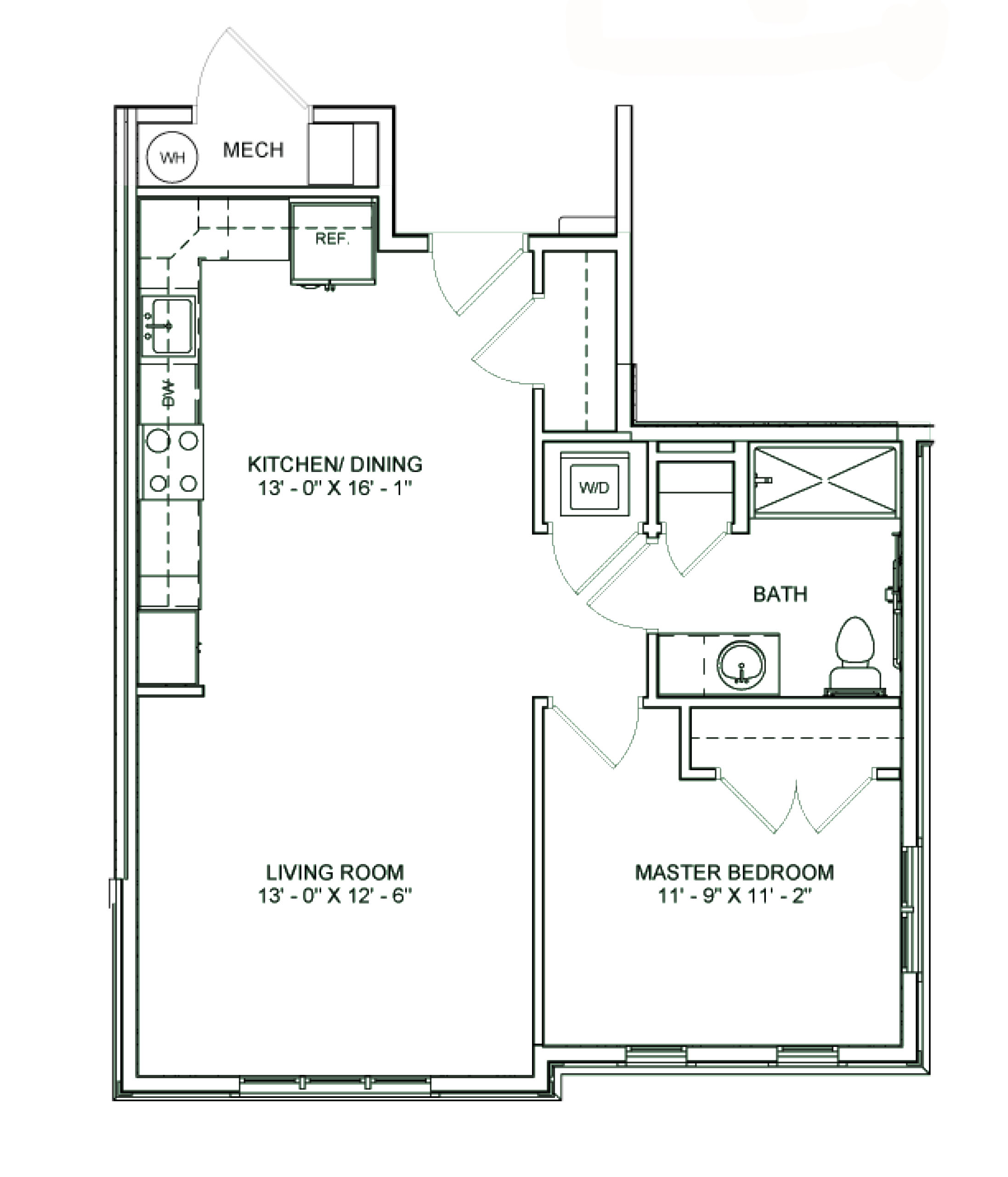 Heritage Run - Senior Living - Waverly Floorplan Image